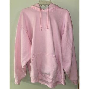 Light pink oversized sweatshirt women's